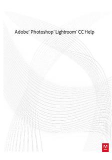 Adobe Photoshop Lightroom CC Help manual. Camera Instructions.